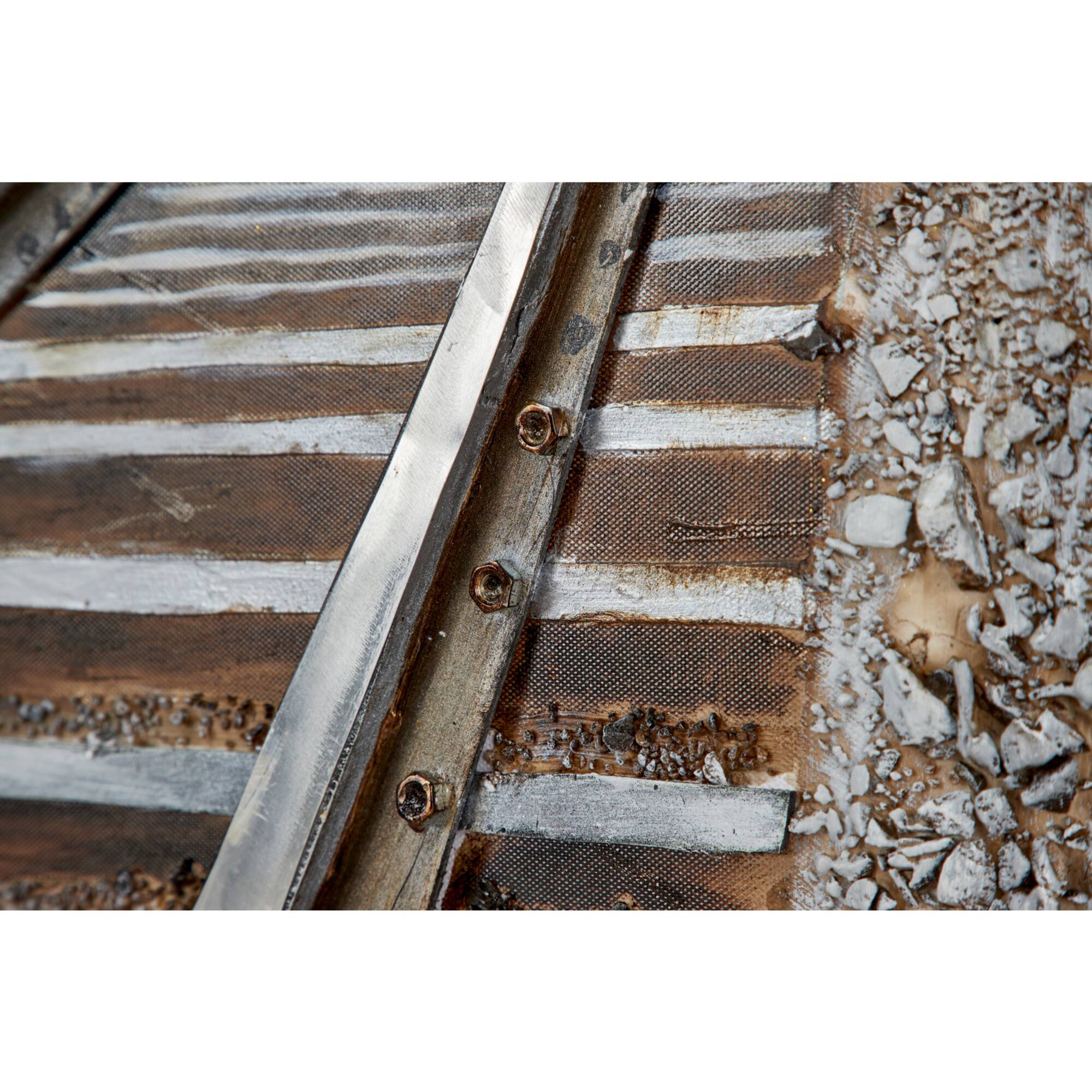 Gray Industrial Railroad Canvas Wall Art, 53" x 44"